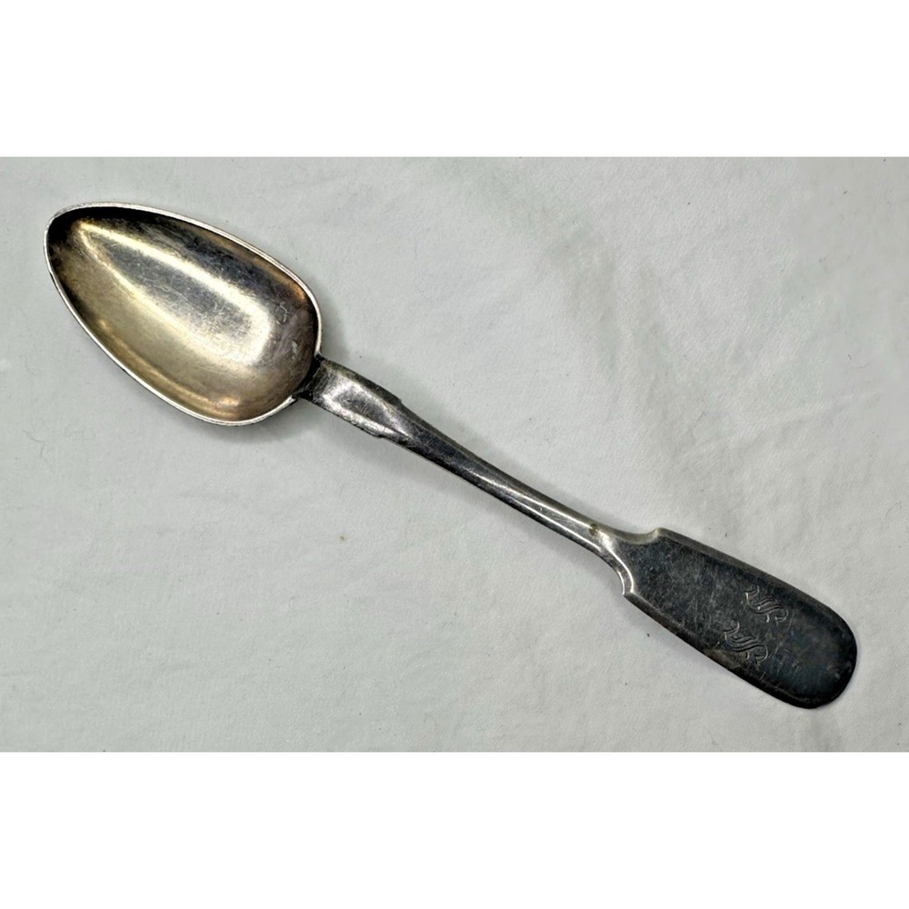 IMPERIAL RUSSIAN 84 SILVER SPOON Nikolai Pavlov Moscow SS MONOGRAM 58 Grams